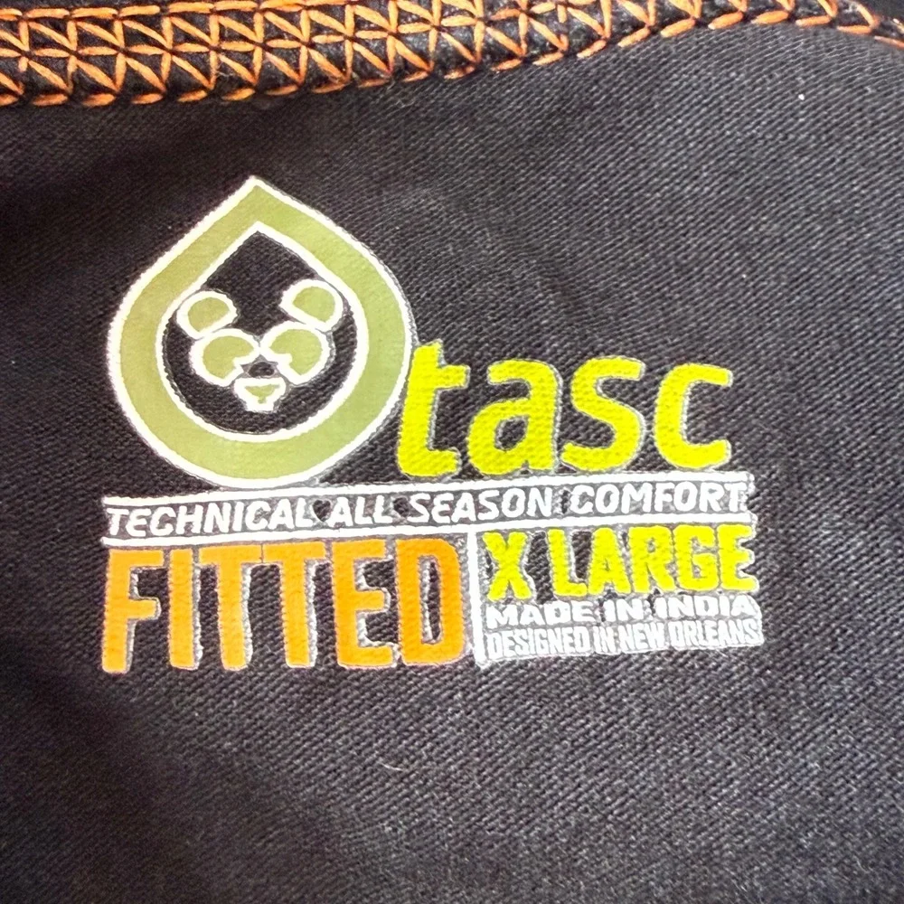 Tasc Performance Mens XL Black Bamboo Organic Cotton Quarter‎ Zip Pullover Shirt